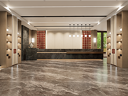 新中式酒店接待空间设计 | 东方意境的当代转译