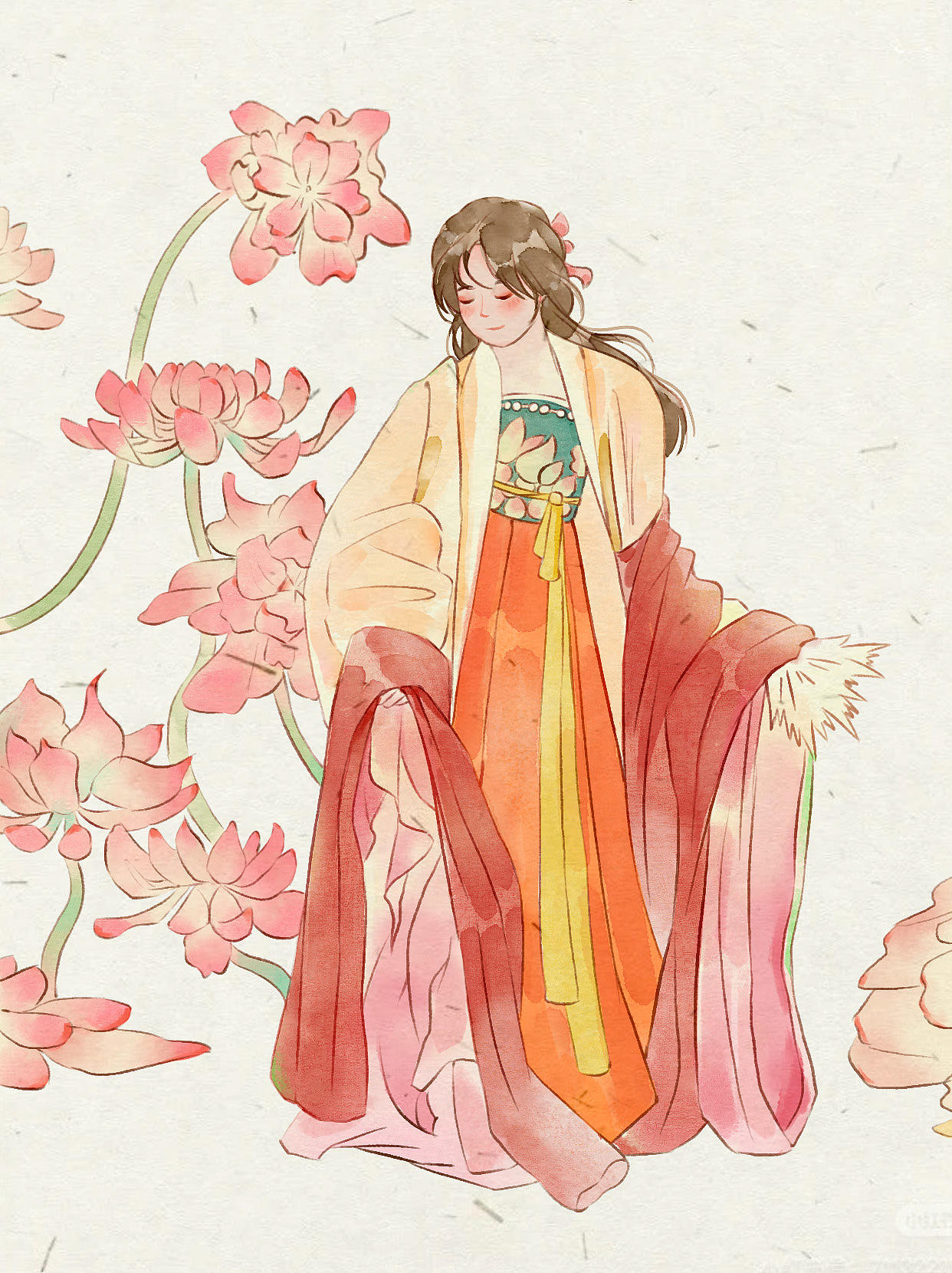 国风插图小练习（图ZNDA1MjEwNzQ4） - 商业插画 - 站酷设计师葵屿KuiNook原创素材 - 站酷ZCOOL