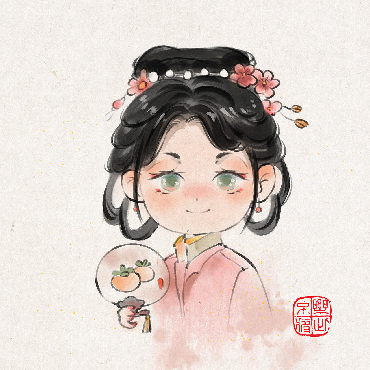 古风小头（图ZNDA1MjEwODEy） - 商业插画 - 站酷设计师葵屿KuiNook原创素材 - 站酷ZCOOL