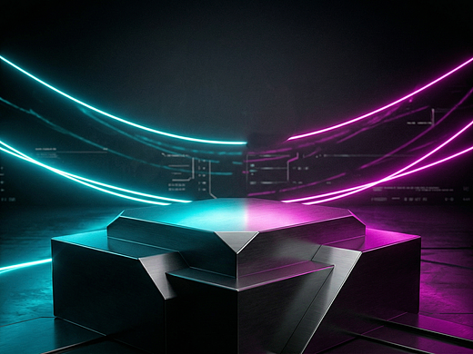 暗黑赛博·电竞霓虹暗房