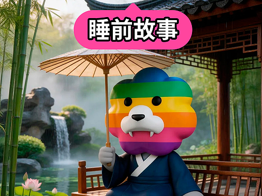 睡前故事：若无心上园，何处觅人间，彩虹狮花湾玩具