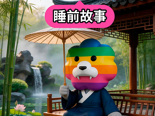 睡前故事：若无心上园，何处觅人间，「彩虹狮花湾」毛绒玩具