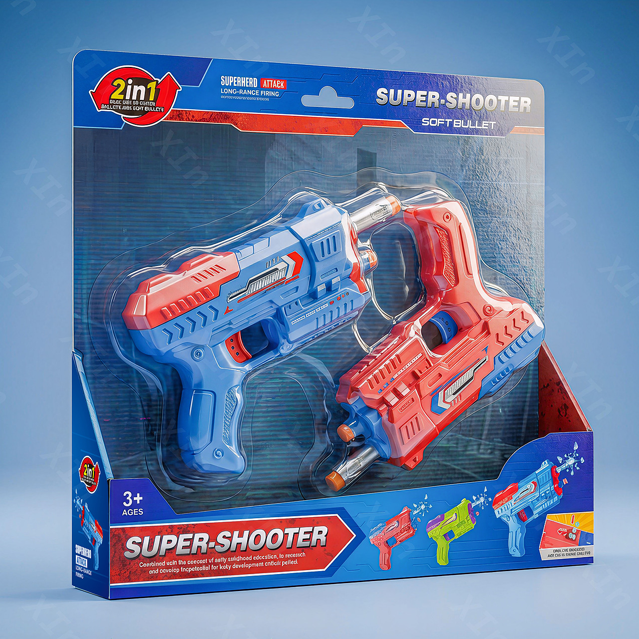 《儿童软弹枪系列包装设计 | 主题化 IP 视觉全案》（图ZNDA1MjE2NjU2） - 包装 - 站酷设计师是许三高呐原创素材 - 站酷ZCOOL