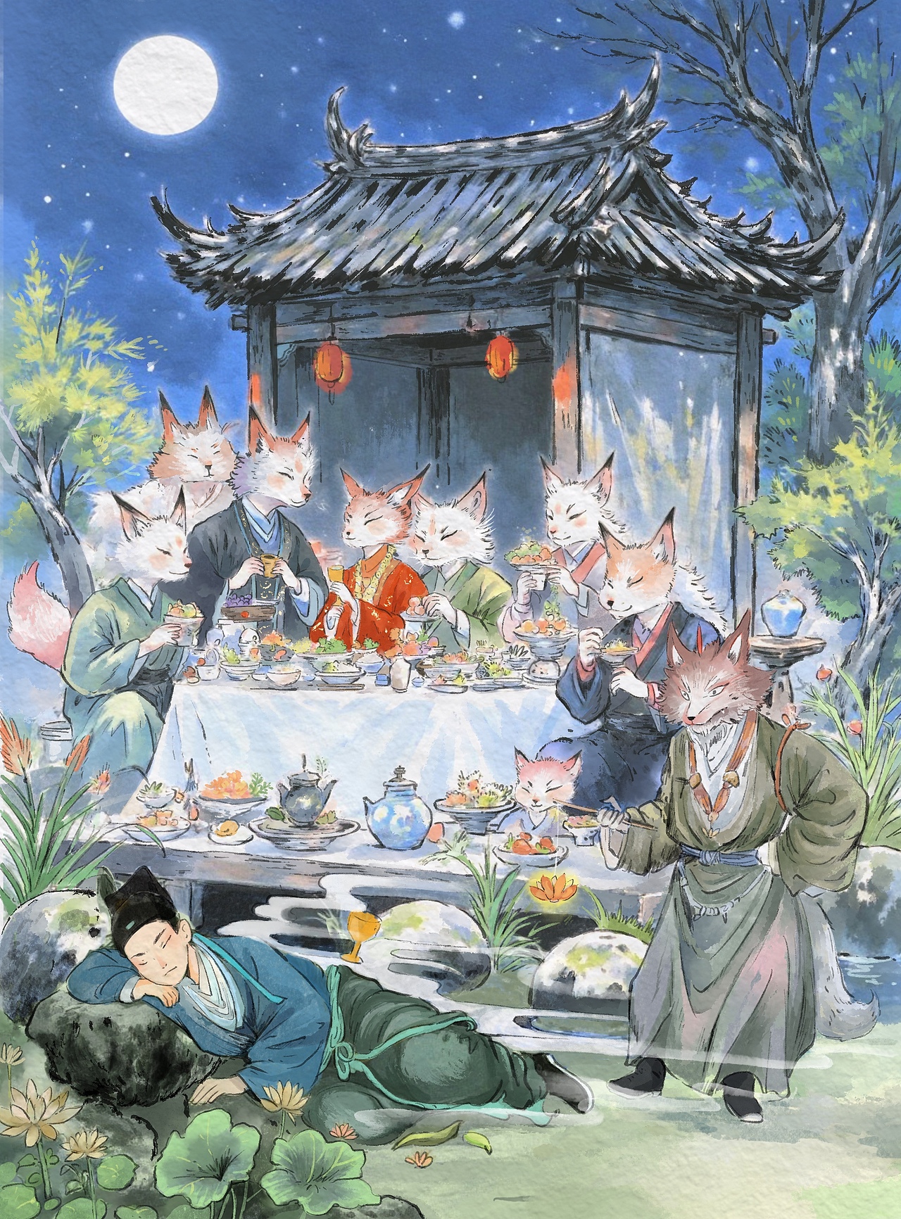 梦里不知身是客——异世界笔记（图ZNDA1MjIyNzEy） - 商业插画 - 站酷设计师miao9原创素材 - 站酷ZCOOL