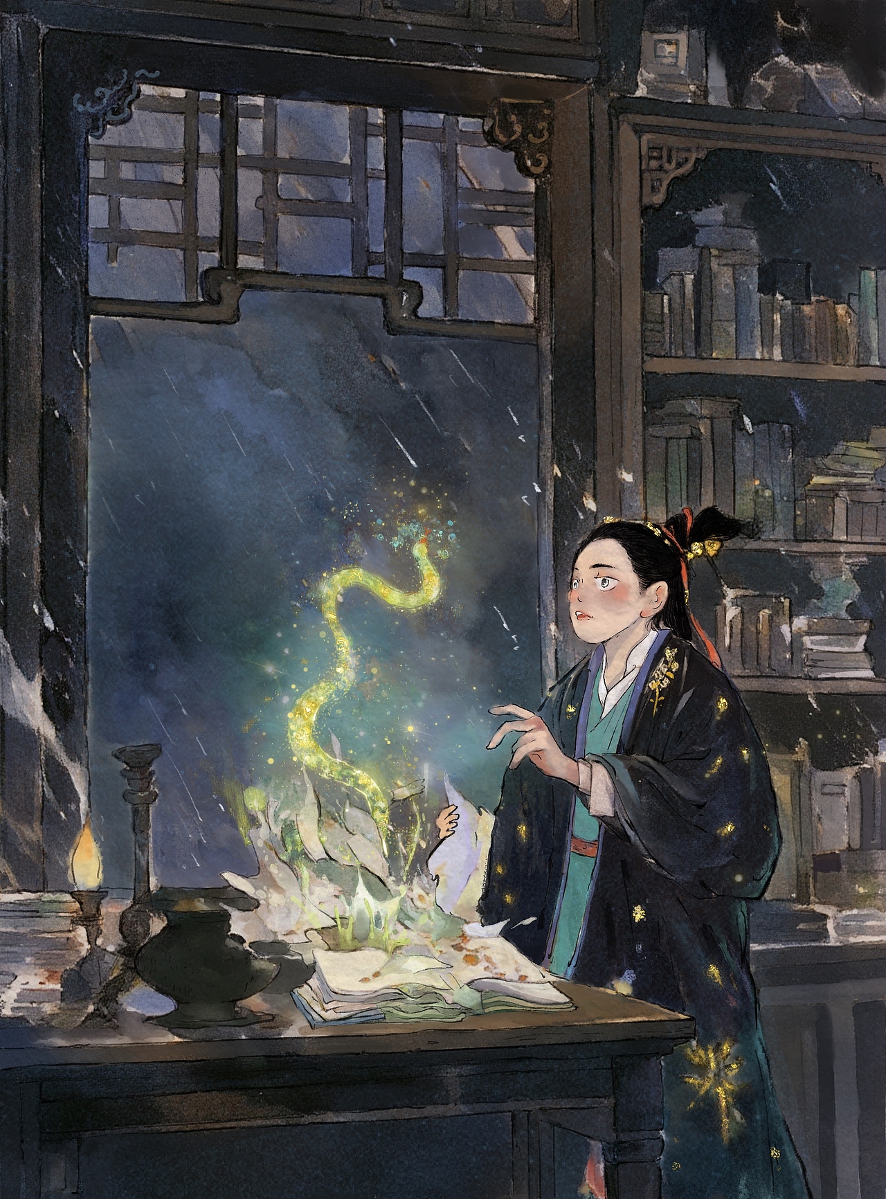 梦里不知身是客——异世界笔记（图ZNDA1MjIyNzQ0） - 商业插画 - 站酷设计师miao9原创素材 - 站酷ZCOOL