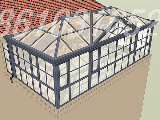 欧式铝包木阳光房设计效果图