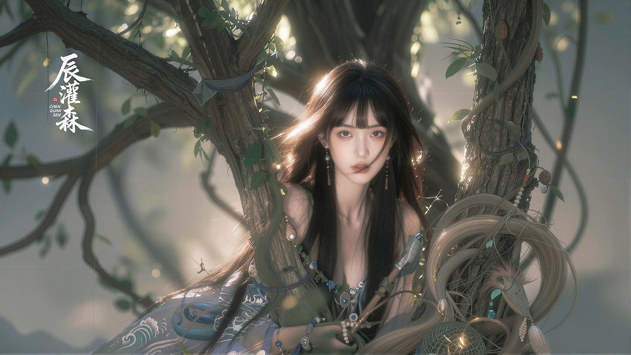 辰灌森 | 松间灵姬系列（二）-0132（图ZNDA1MjI0ODg0） - 修图/后期 - 站酷设计师辰灌森原创素材 - 站酷ZCOOL