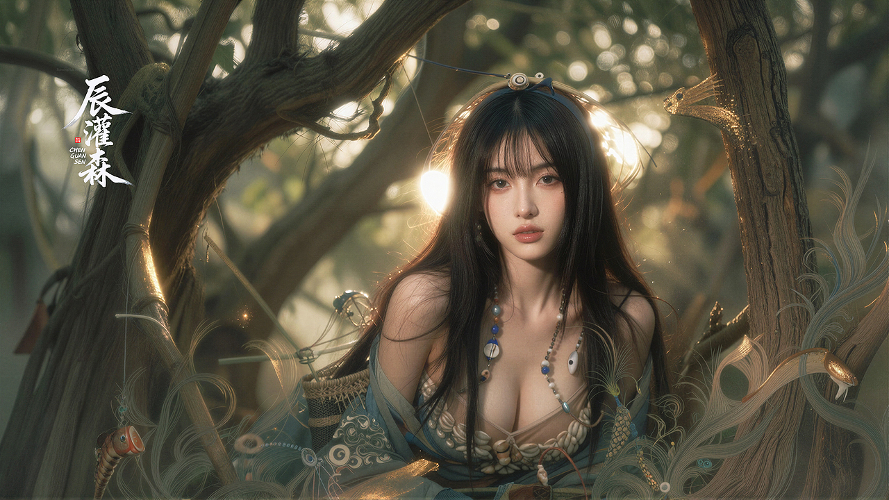 辰灌森 | 松间灵姬系列（二）-0132（图ZNDA1MjI0ODky） - 修图/后期 - 站酷设计师辰灌森原创素材 - 站酷ZCOOL