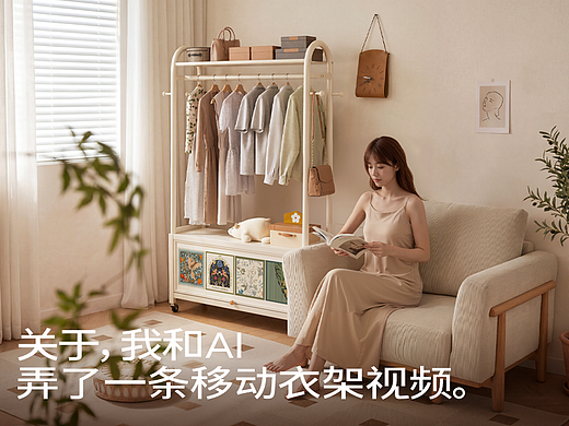 AIGC-移动衣架视频（个人主页-ZNzM0Mjc0OTY=） - 短片 - 站酷设计师鹿柒乐设计研究社原创素材 - 站酷ZCOOL