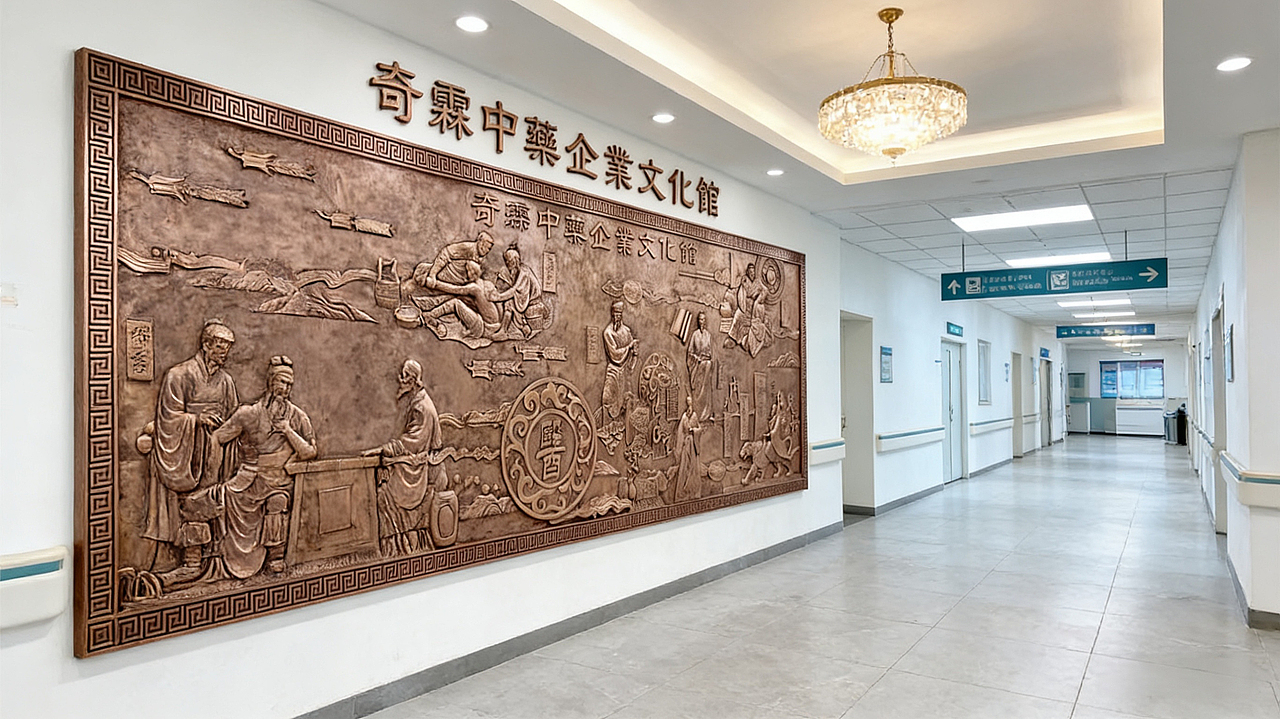 中药企业文化馆浮雕设计公司（图ZNDA1MjMwODAw） - 雕塑 - 站酷设计师浮雕设计公司原创素材 - 站酷ZCOOL