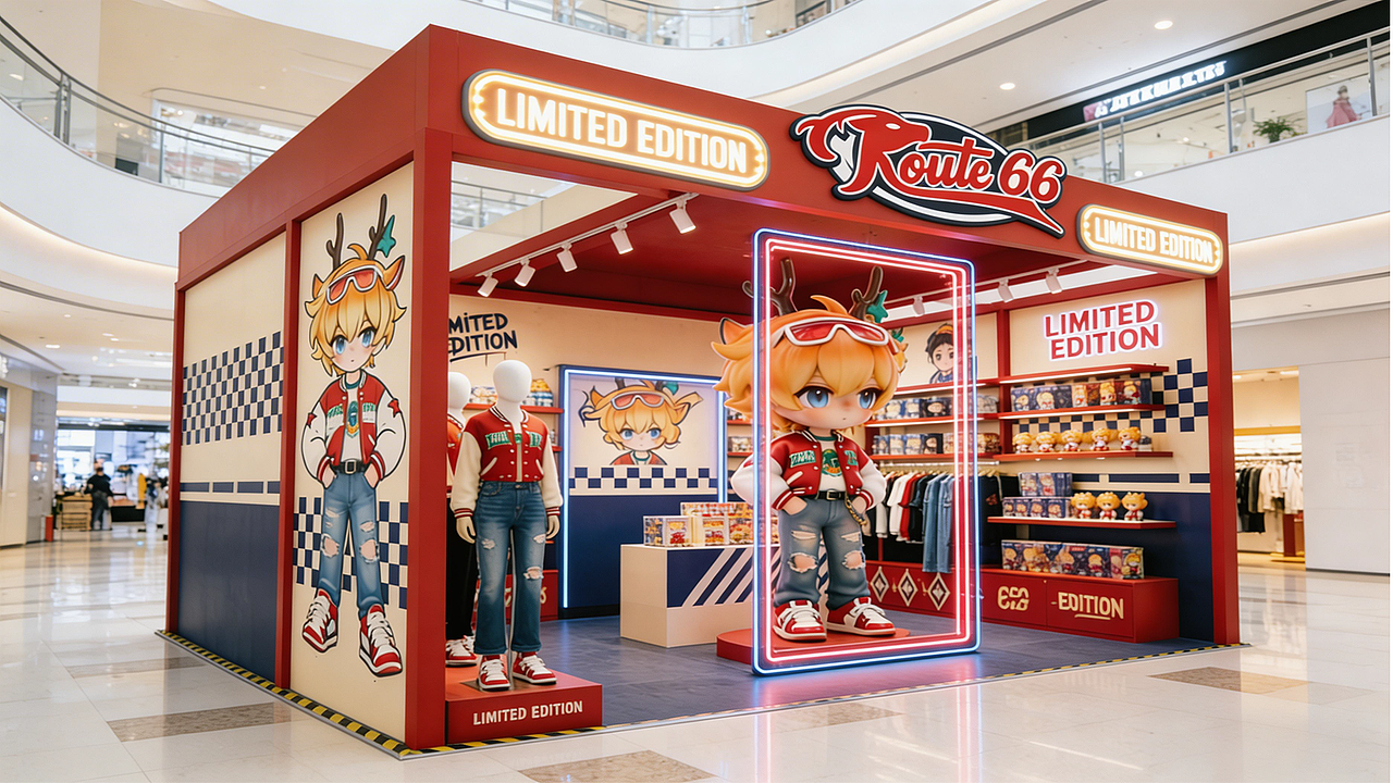 Route 66 | 陆六公路美式复古潮流服装品牌设计（图ZNDA1MjM4MTI0） - 品牌 - 站酷设计师鳐鳐米饼原创素材 - 站酷ZCOOL