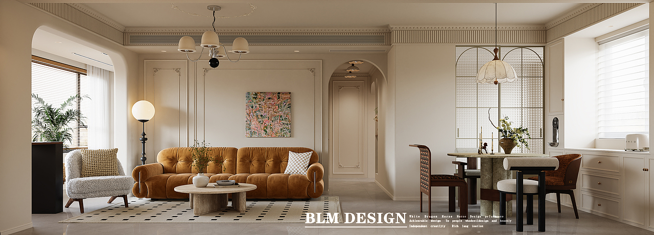 中古风——白龙马效果图（图ZNDA1MjM4Mzky） - 家装设计 - 站酷设计师盐盐不咸原创素材 - 站酷ZCOOL