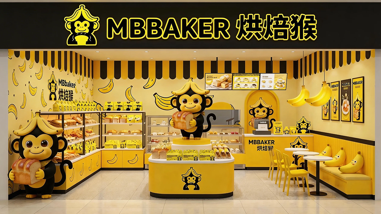 烘焙猴 MBBAKER | 烘焙品牌设计（图ZNDA1MjQzNTQ0） - 品牌 - 站酷设计师艾蓮葉卡原创素材 - 站酷ZCOOL
