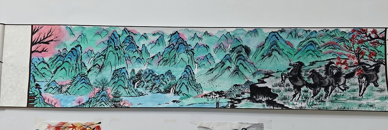 奔马山河图（图ZNDA1MjQ0NTg0） - 其他 - 站酷设计师画不完辣原创素材 - 站酷ZCOOL