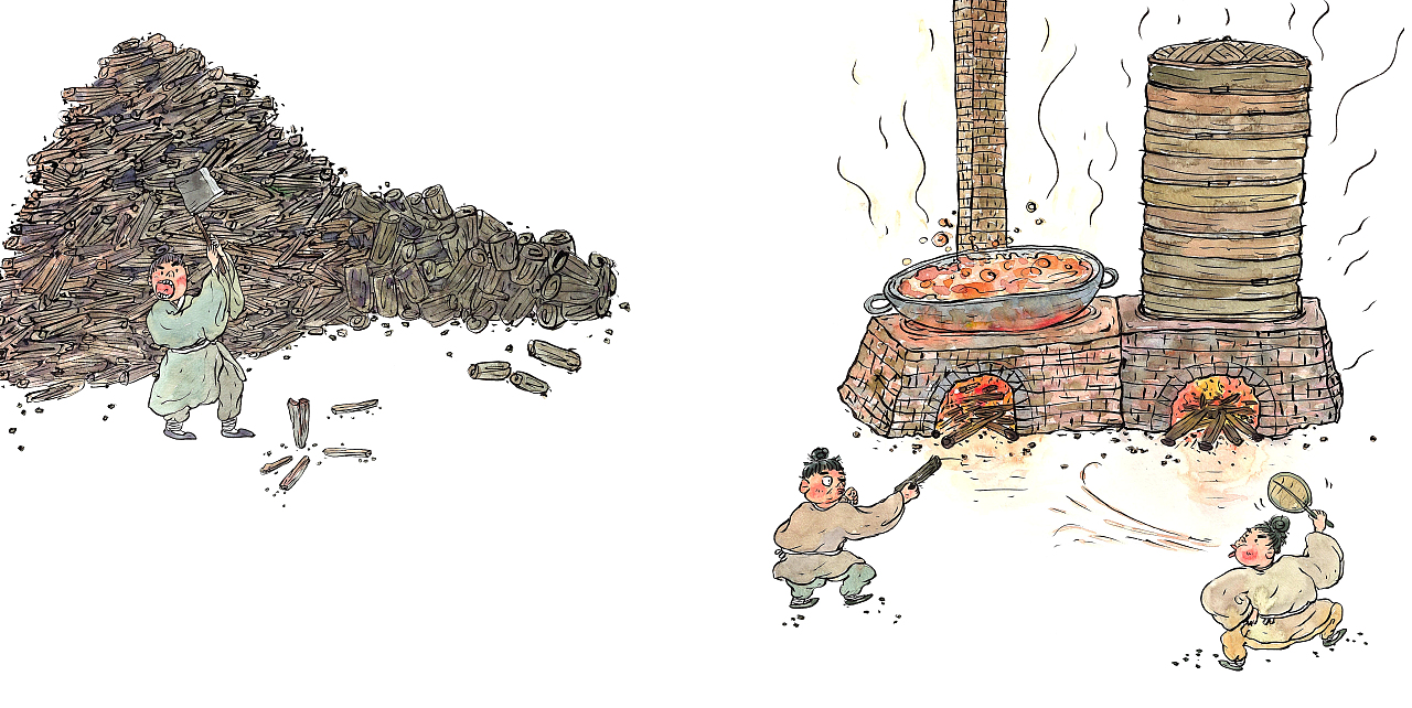 绘本-吃饭篇《哇！历史原来是这样》（已出版）（图ZNDA1MjQ0OTY4） - 绘本 - 站酷设计师王小狗是小狗王原创素材 - 站酷ZCOOL