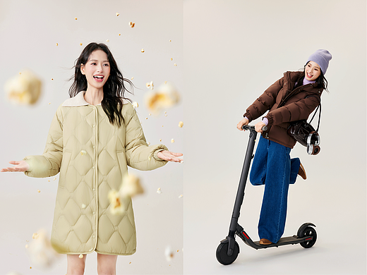 商拍案例/雪中飞羽绒服