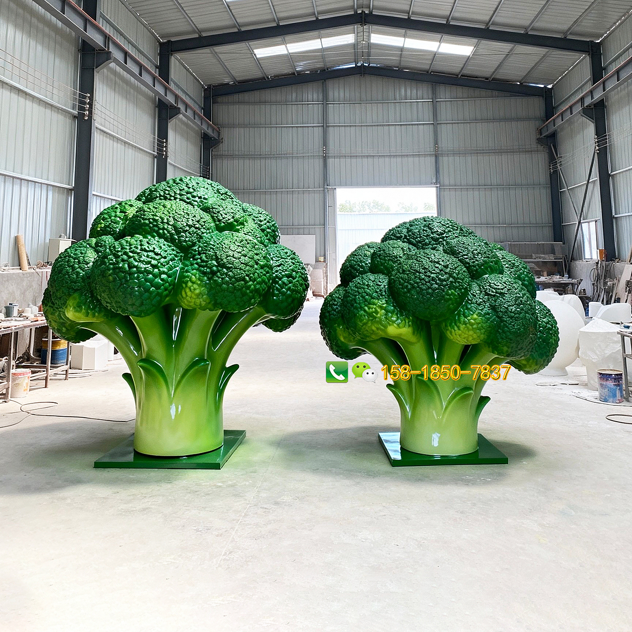 巨型仿真玻璃钢西兰花雕塑造型摆件（图ZNDA1MjUyMDg0） - 工艺品设计 - 站酷设计师通盛雕塑工厂原创素材 - 站酷ZCOOL