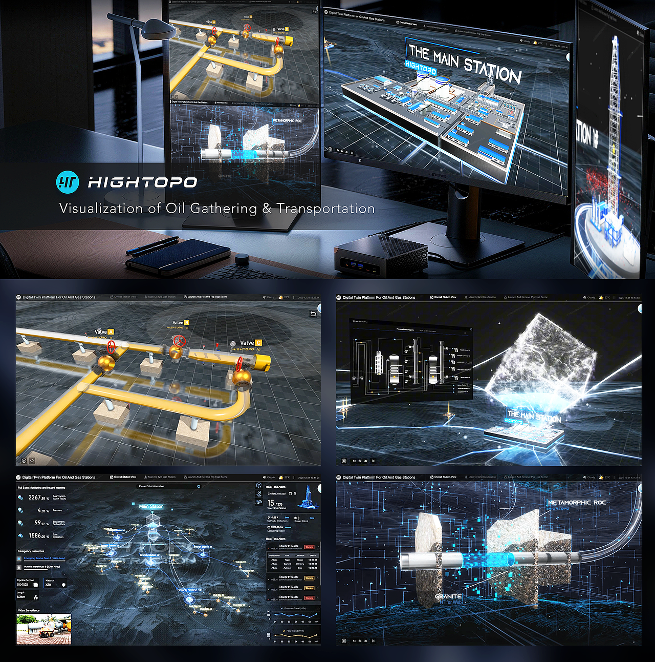 WebGIS 油气集输态势感知系统（图ZNDA1MjU5MjUy） - 场景 - 站酷设计师可视化鲸鱼原创素材 - 站酷ZCOOL