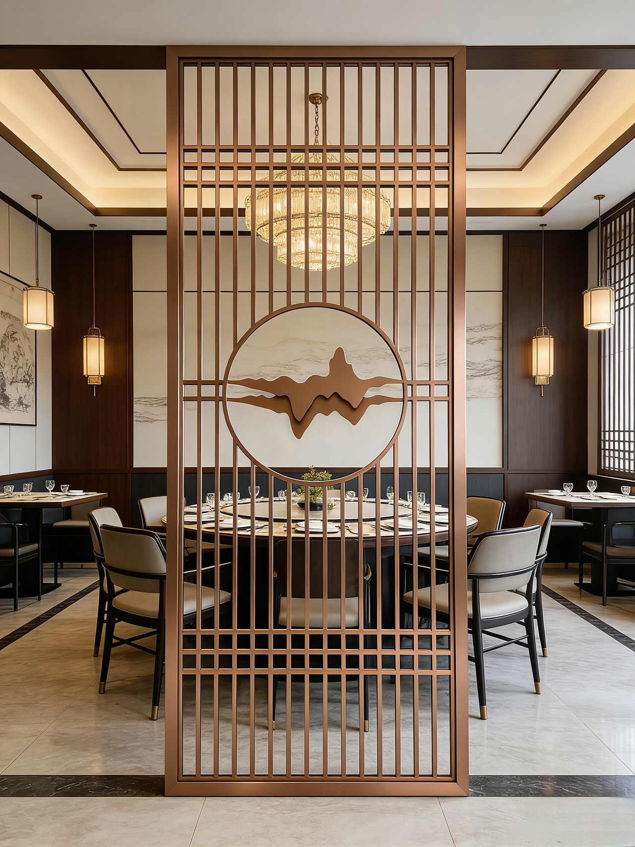 一屏山水，境由心生——不锈钢山形屏风的东方美学（图ZNDA1MjU5MTIw） - 其他手工艺 - 站酷设计师VX13450817030原创素材 - 站酷ZCOOL