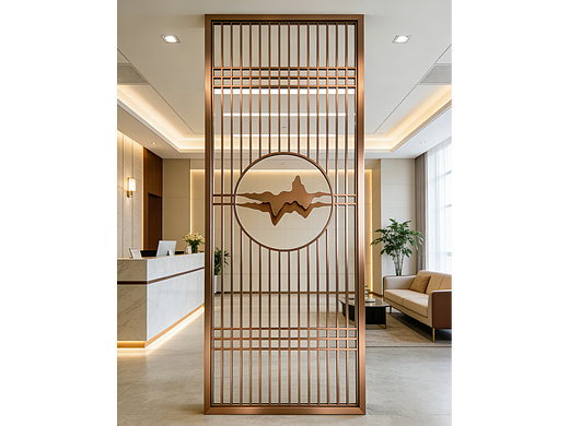 一屏山水，境由心生——不锈钢山形屏风的东方美学