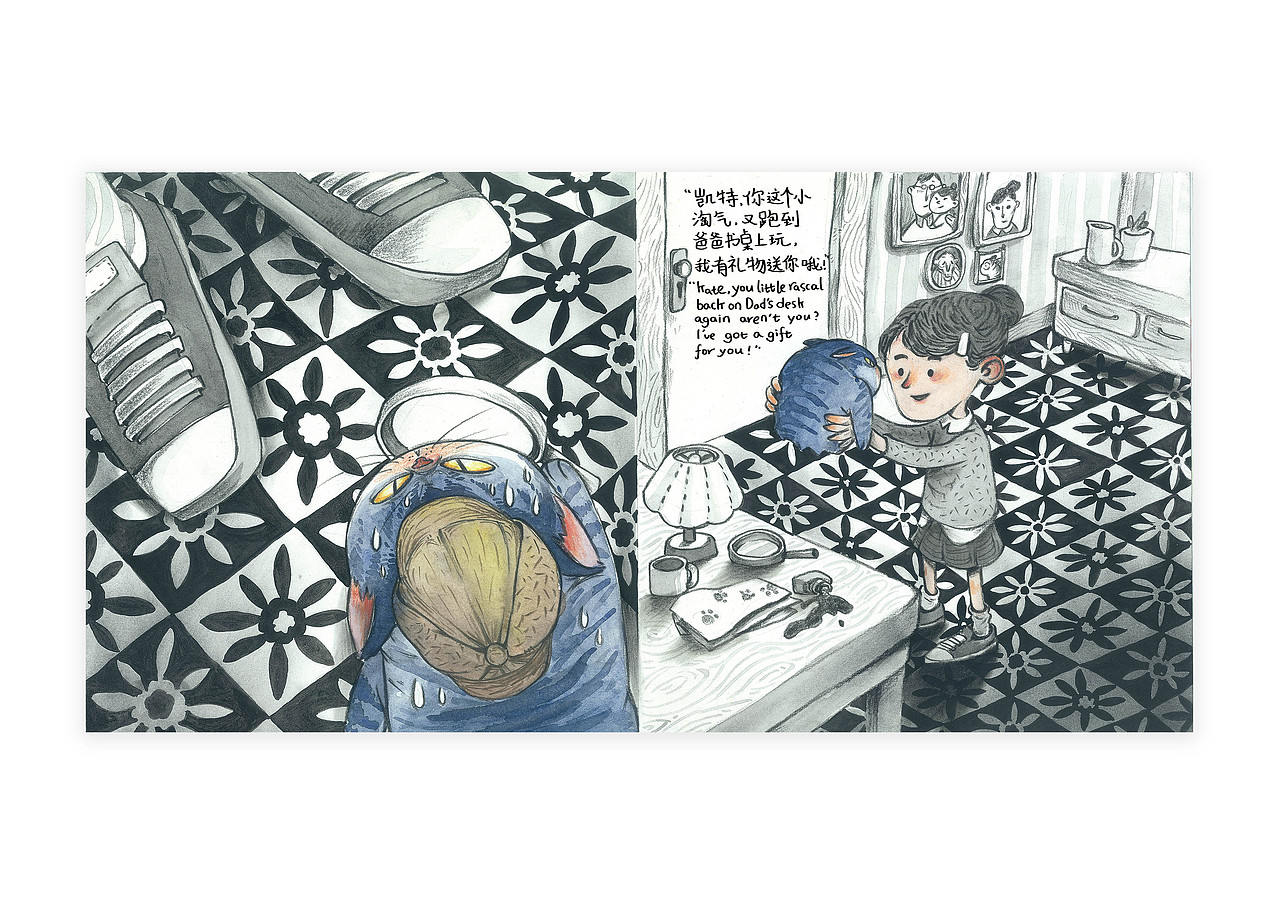 原创绘本《凯特特牛》（图ZNDA1MjU5NTY0） - 绘本 - 站酷设计师Simon小火原创素材 - 站酷ZCOOL