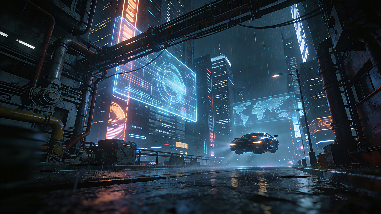 霓虹穹境（图ZNDA1MjYxMzgw） - 概念设定 - 站酷设计师小虎丶原创素材 - 站酷ZCOOL