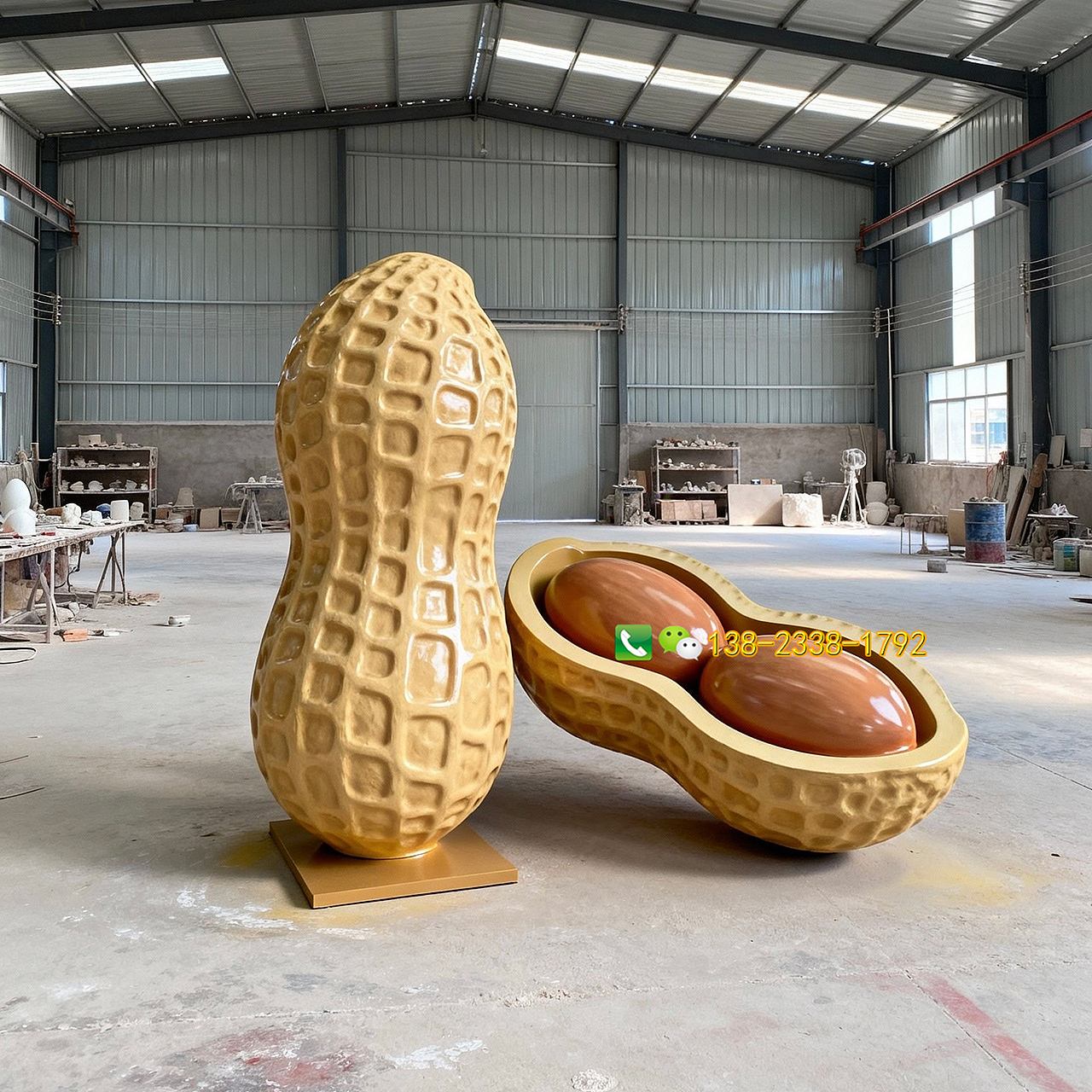 户外巨型玻璃钢花生雕塑摆件（图ZNDA1MjY0OTA0） - 工艺品设计 - 站酷设计师通盛雕塑原创素材 - 站酷ZCOOL