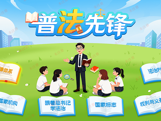 普法先锋知识互动系统-法治展厅互动一体机