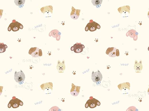 🐶软fufu的小狗｜软萌治愈感拉满✨（个人主页-ZNzM0MzE5MTY=） - 图案 - 站酷设计师乐小可keke原创素材 - 站酷ZCOOL
