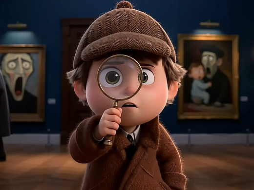 畫廊奇遇：揭秘“離譜”的幸福（個人主頁-ZNzM0MzIxNjA=） - AI作品 - 站酷設(shè)計師lierailisi原創(chuàng)素材 - 站酷ZCOOL