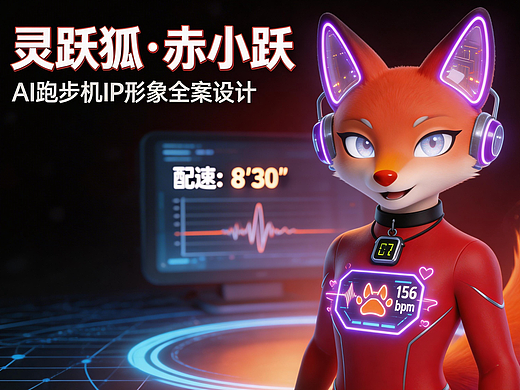 AI跑步机IP形象制作