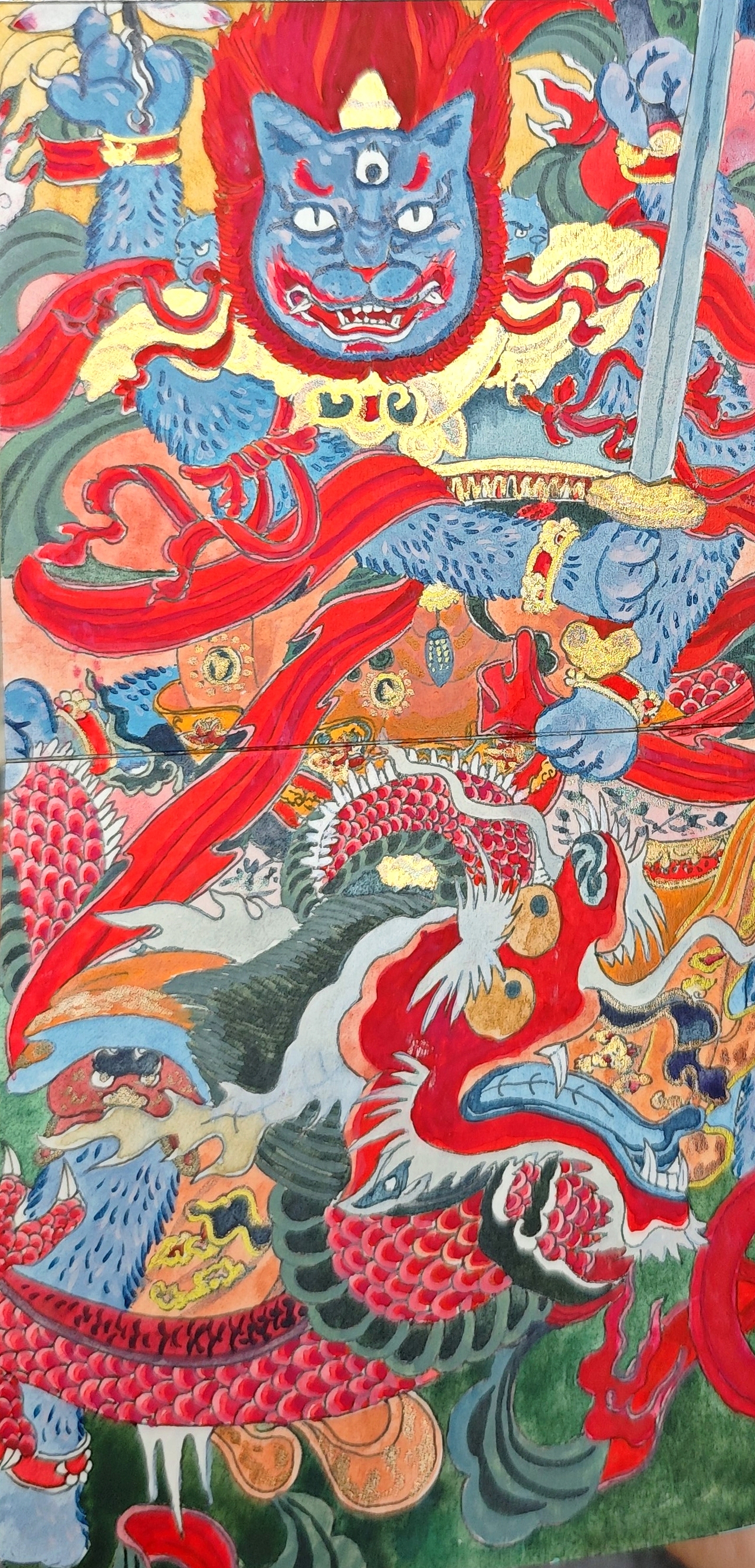 十大明王系列（图ZNDA1Mjc5MzY0） - 艺术插画 - 站酷设计师李澤霖原创素材 - 站酷ZCOOL