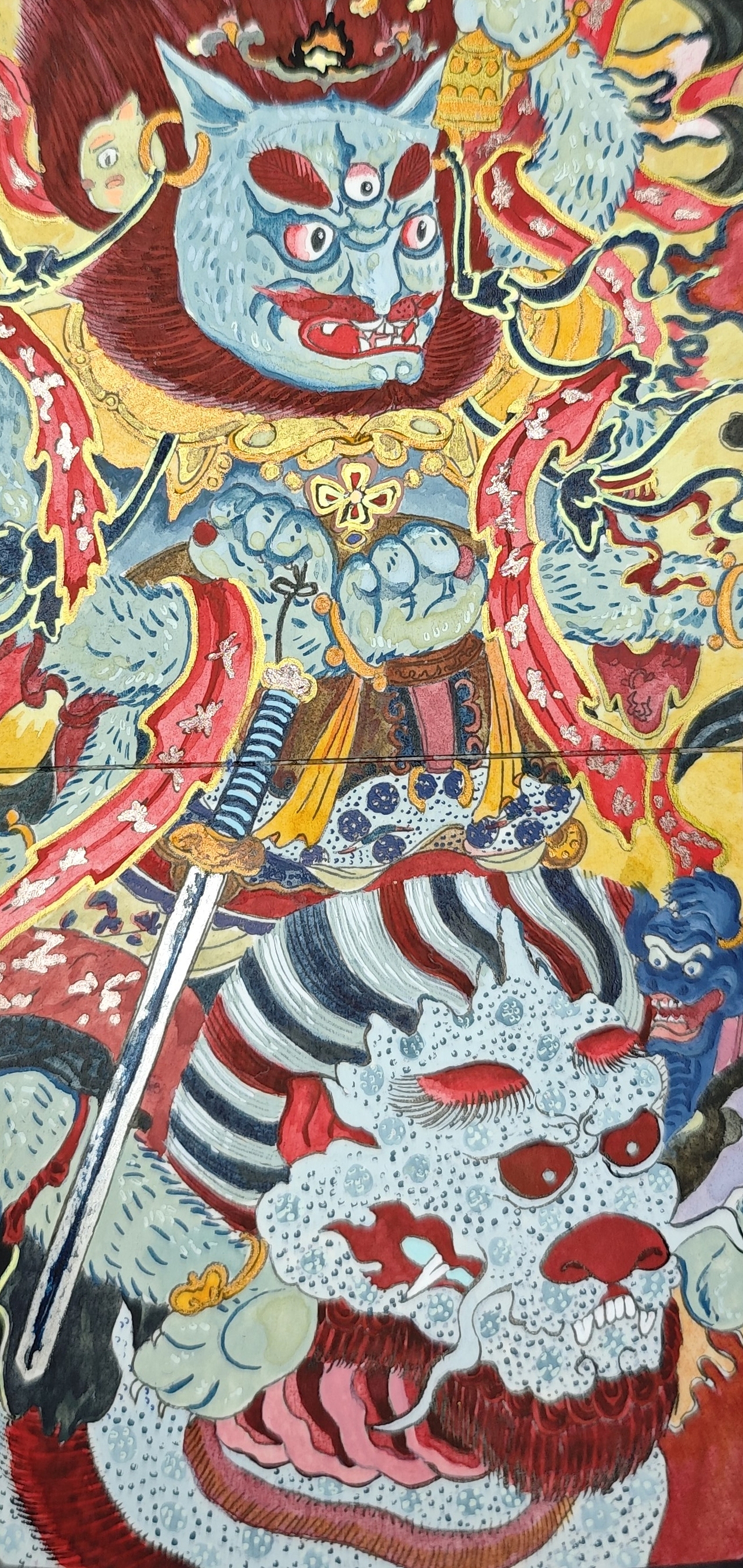 十大明王系列（图ZNDA1Mjc5MzU2） - 艺术插画 - 站酷设计师李澤霖原创素材 - 站酷ZCOOL