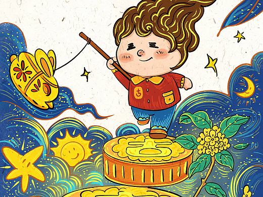 7月插画：一起照亮回家的路。