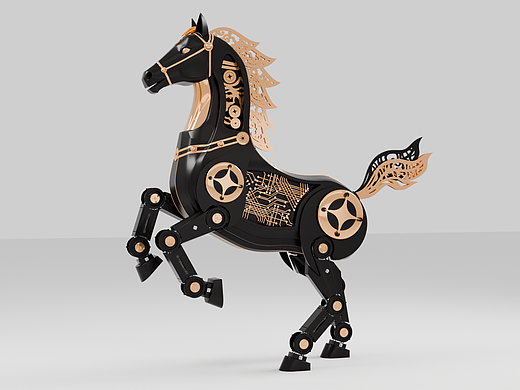 blender|硬表面|机械马|动态建模