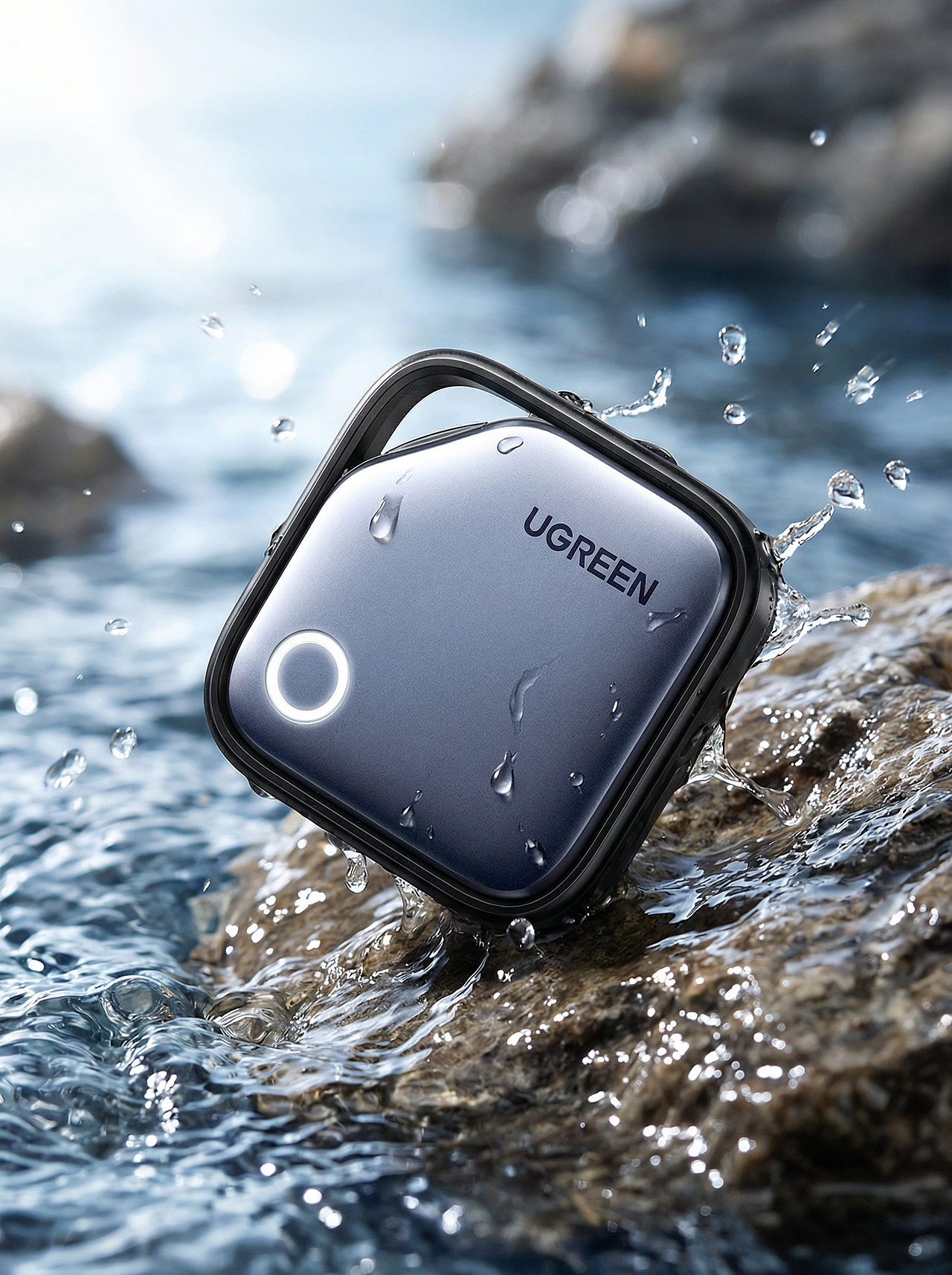 AIGC赋能 | UGREEN 定位器 · 产品海报创作！（图ZNDA1MjkwMjgw） - AI作品 - 站酷设计师夏木L原创素材 - 站酷ZCOOL