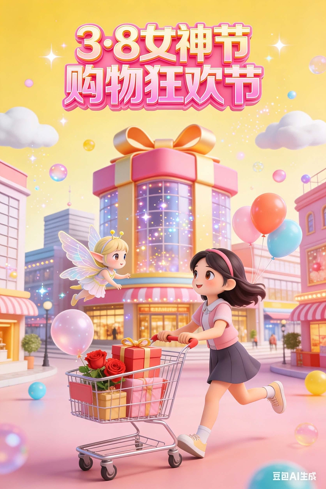 三八妇女节电商焕新（图ZNDA1MjkzMTMy） - AI作品 - 站酷设计师Z411141715原创素材 - 站酷ZCOOL