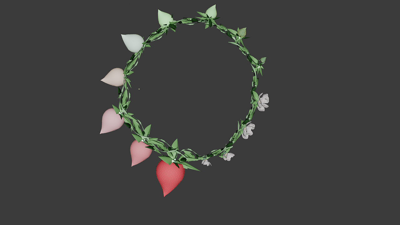 春日草莓花环（图ZNDA1MjkzNDYw） - 产品 - 站酷设计师千叶玉原创素材 - 站酷ZCOOL