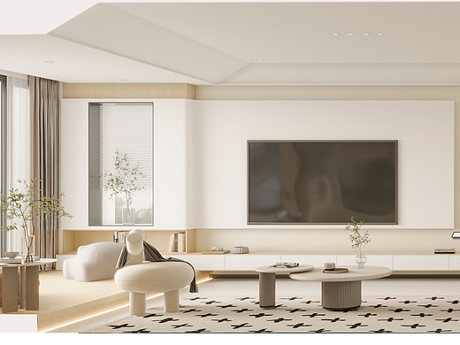 轻奢风客餐厅效果图表现