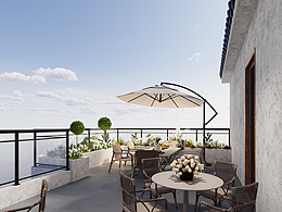 民宿室外效果图