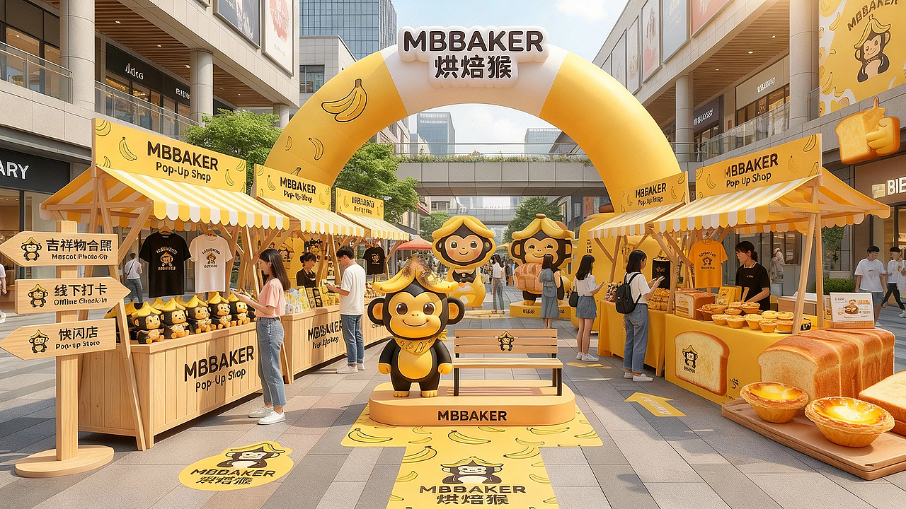 烘焙猴 MBBAKER | 烘焙品牌设计（图ZNDA1MzA0ODQ0） - 品牌 - 站酷设计师艾蓮葉卡原创素材 - 站酷ZCOOL