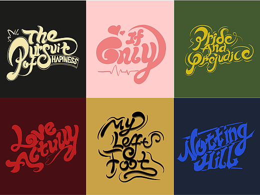 原创|美式潮流复古英文字母设计