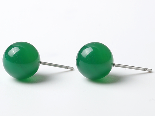 饰品/绿玉髓-耳钉