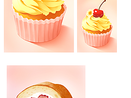 小蛋糕插畫(huà)