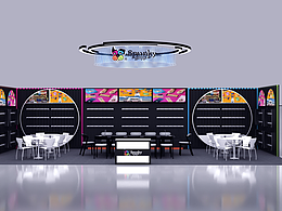 SP展位设计3D效果图