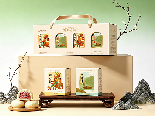 国风中式月饼点心包装礼盒