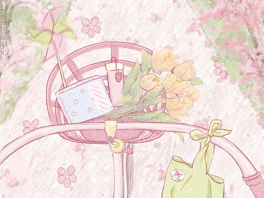 把春日氛围感画进插画里