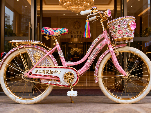 龙凤莲花舱宇宙国风自行车