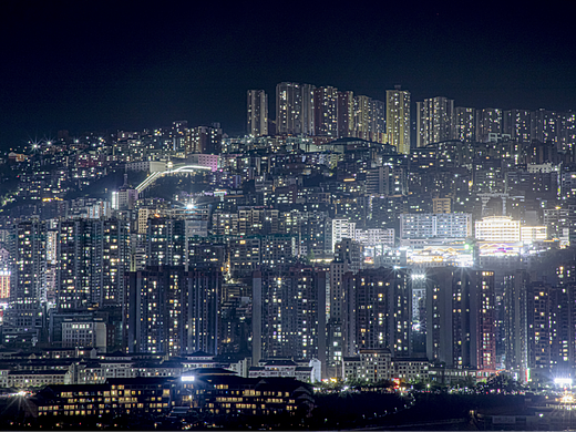 【摄影】巫山县夜景——万家之灯火，深夜之山城