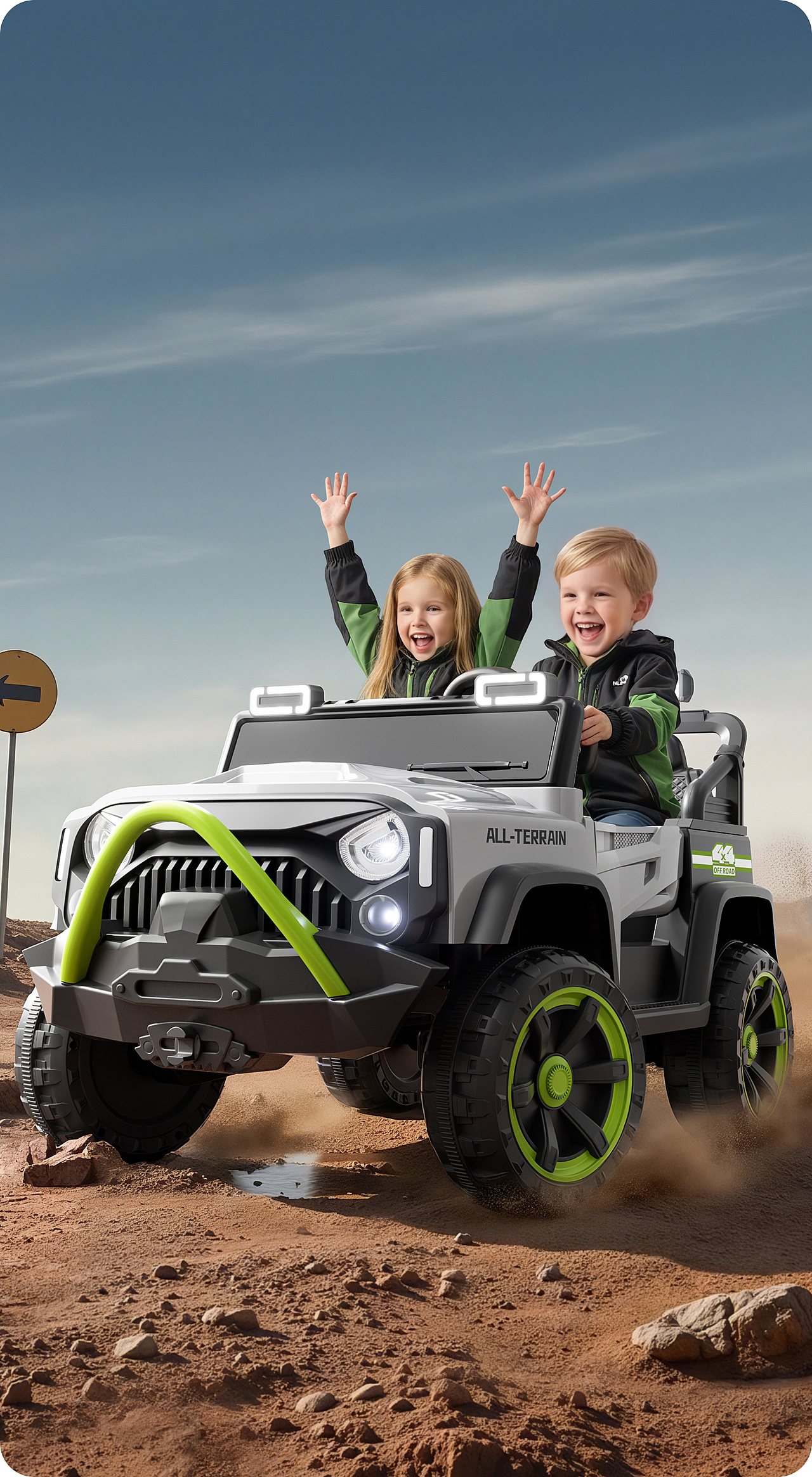 儿童母婴仿真越野车 Cinema 4D渲染+AIGC辅助（图ZNDA1MzI1Mjky） - 产品 - 站酷设计师一顿三碗大米饭原创素材 - 站酷ZCOOL